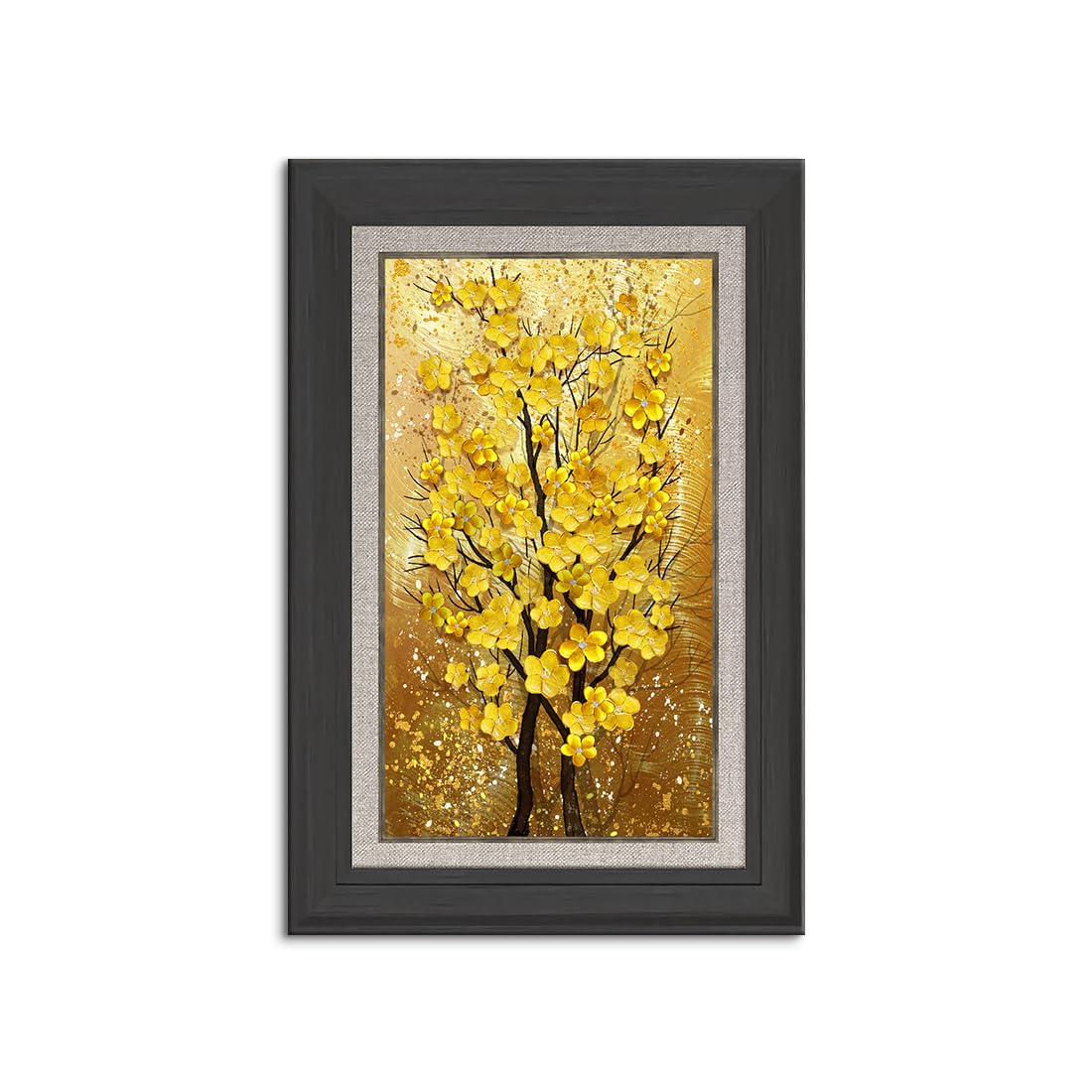 Amazon.co.jp: アートパネル 玄関 金運アップお 幸運の木風水絵